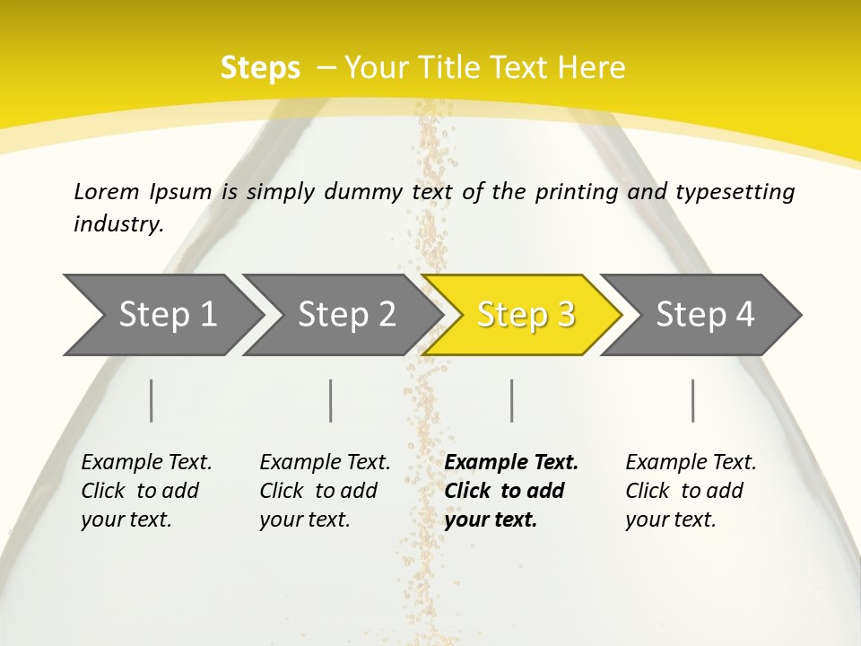Hourglass Closeup Shot (Isolated - White Background) PowerPoint Template