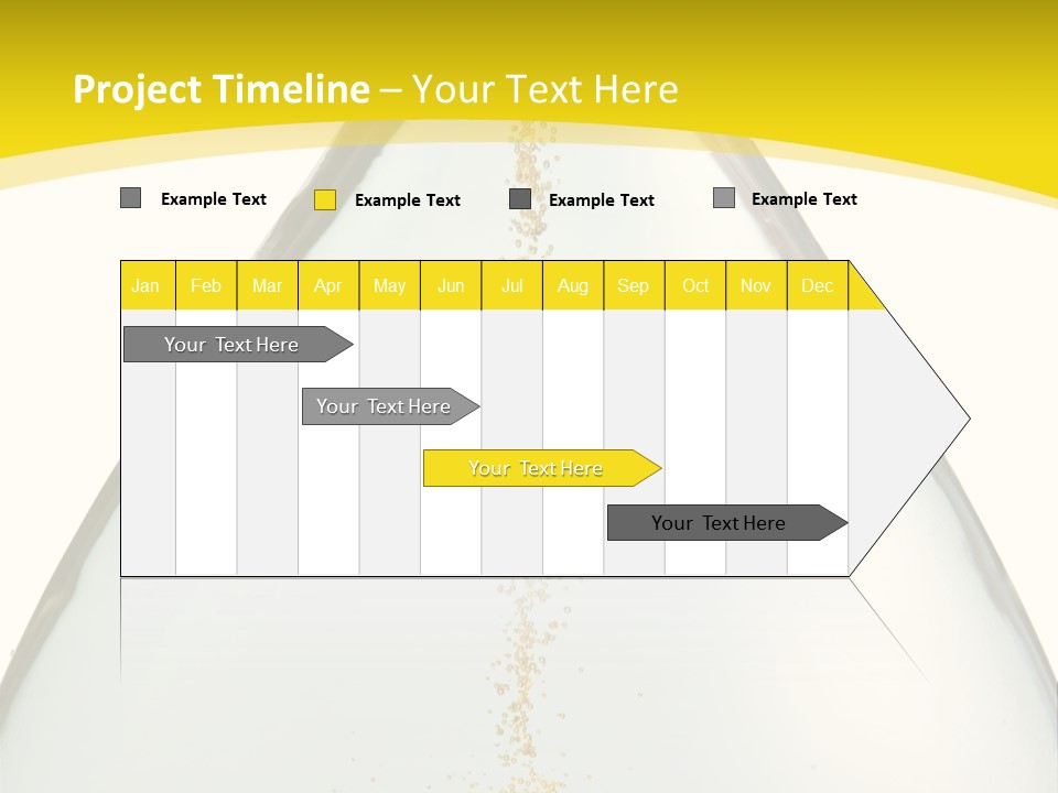 Hourglass Closeup Shot (Isolated - White Background) PowerPoint Template