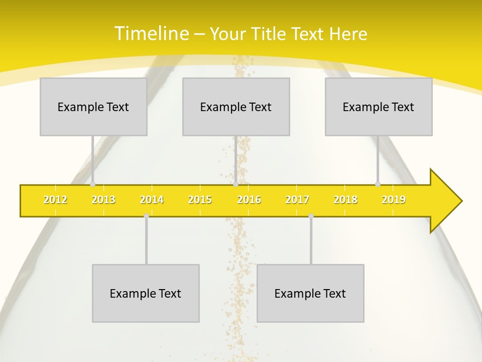 Hourglass Closeup Shot (Isolated - White Background) PowerPoint Template