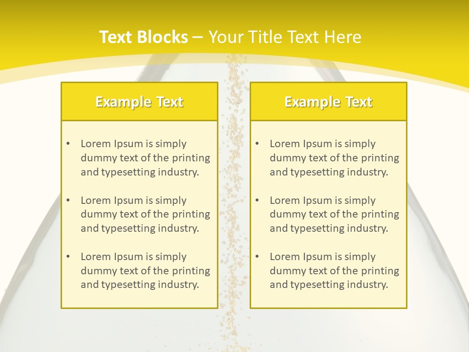 Hourglass Closeup Shot (Isolated - White Background) PowerPoint Template