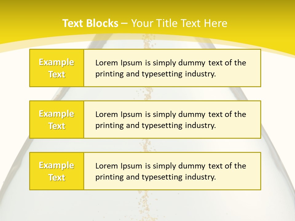 Hourglass Closeup Shot (Isolated - White Background) PowerPoint Template
