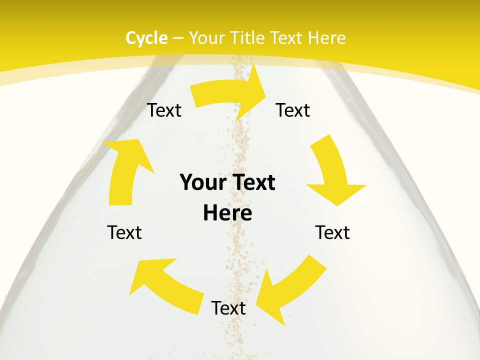 Hourglass Closeup Shot (Isolated - White Background) PowerPoint Template