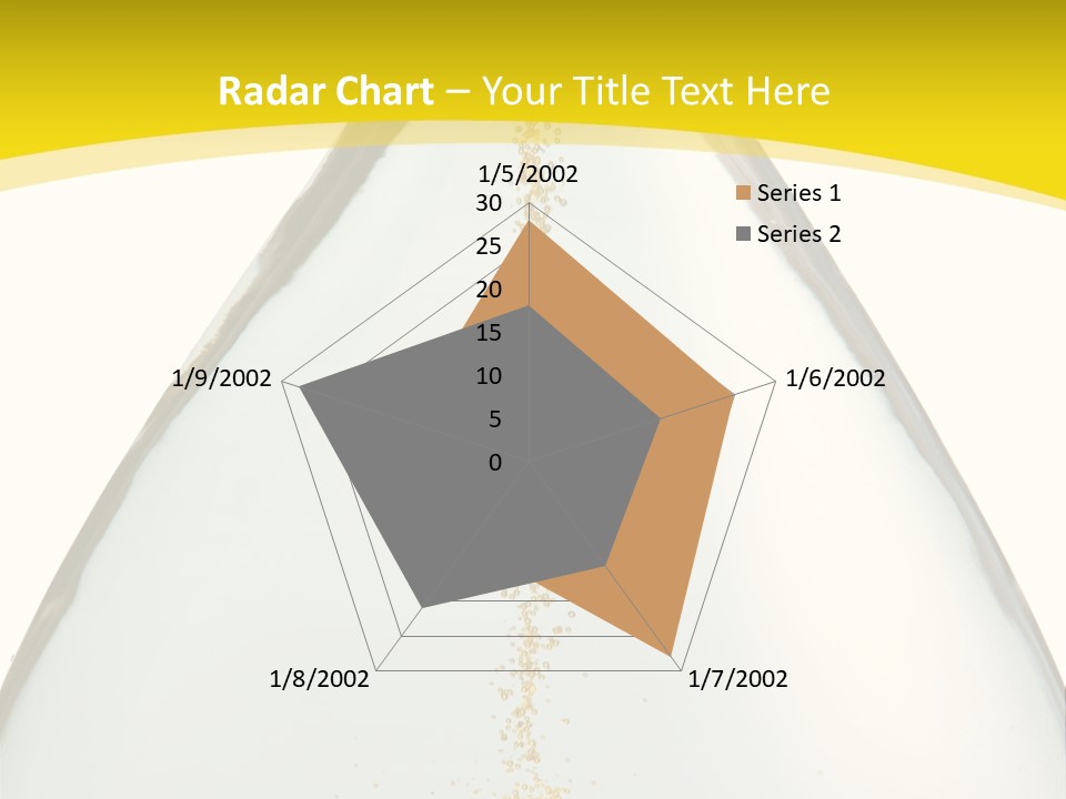 Hourglass Closeup Shot (Isolated - White Background) PowerPoint Template
