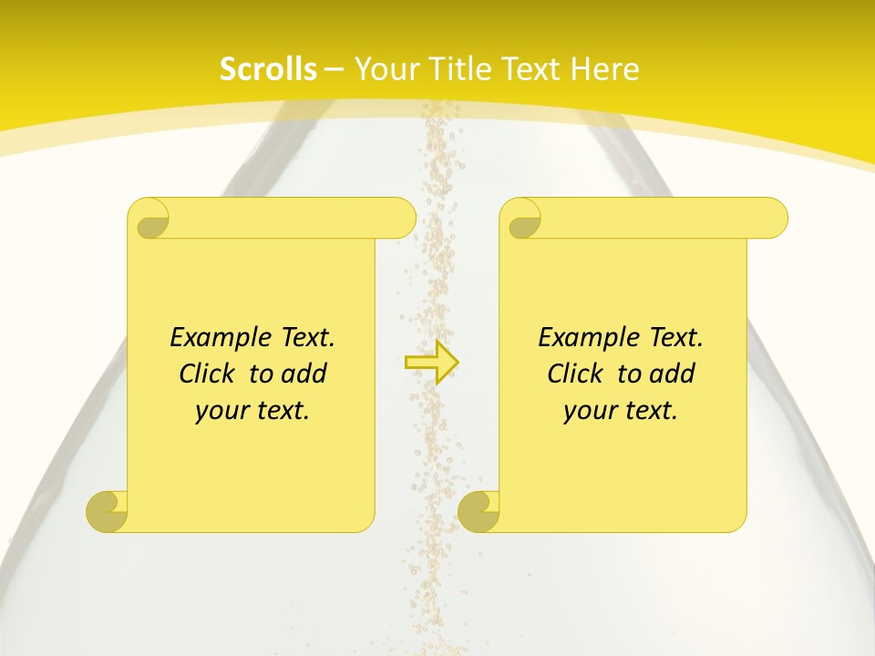 Hourglass Closeup Shot (Isolated - White Background) PowerPoint Template