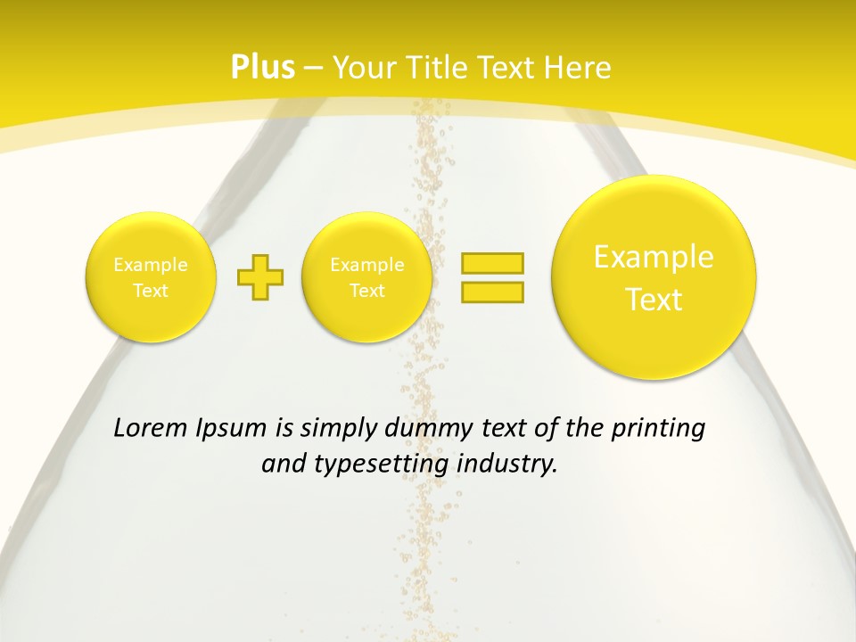Hourglass Closeup Shot (Isolated - White Background) PowerPoint Template