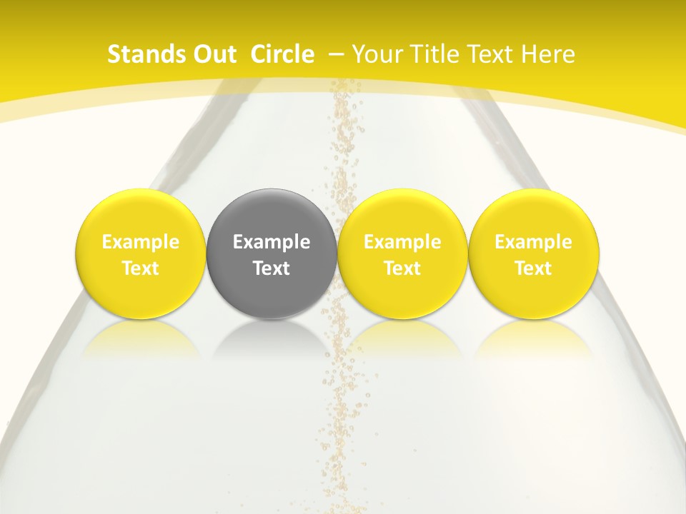 Hourglass Closeup Shot (Isolated - White Background) PowerPoint Template