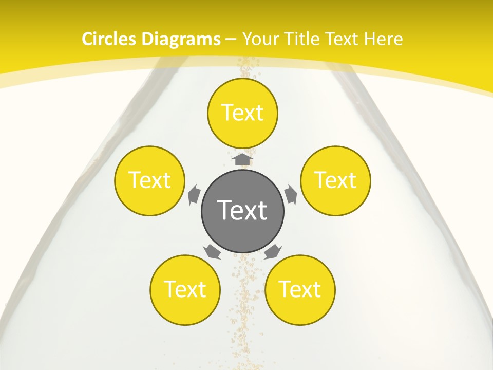 Hourglass Closeup Shot (Isolated - White Background) PowerPoint Template