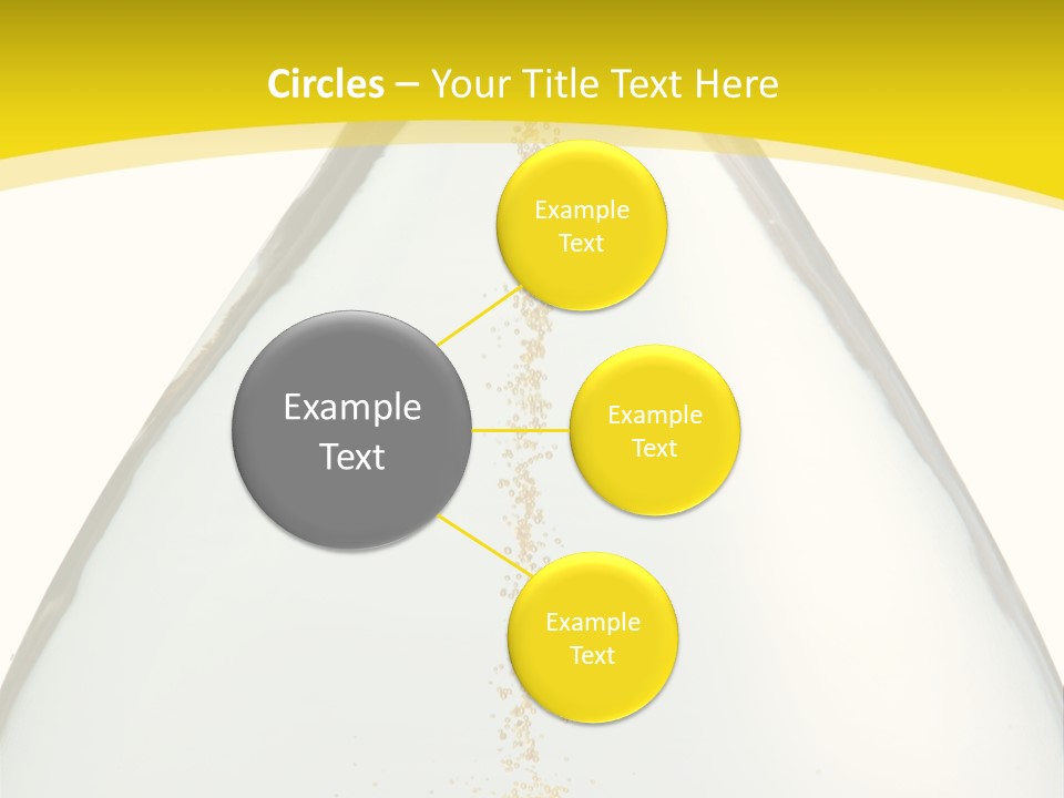 Hourglass Closeup Shot (Isolated - White Background) PowerPoint Template