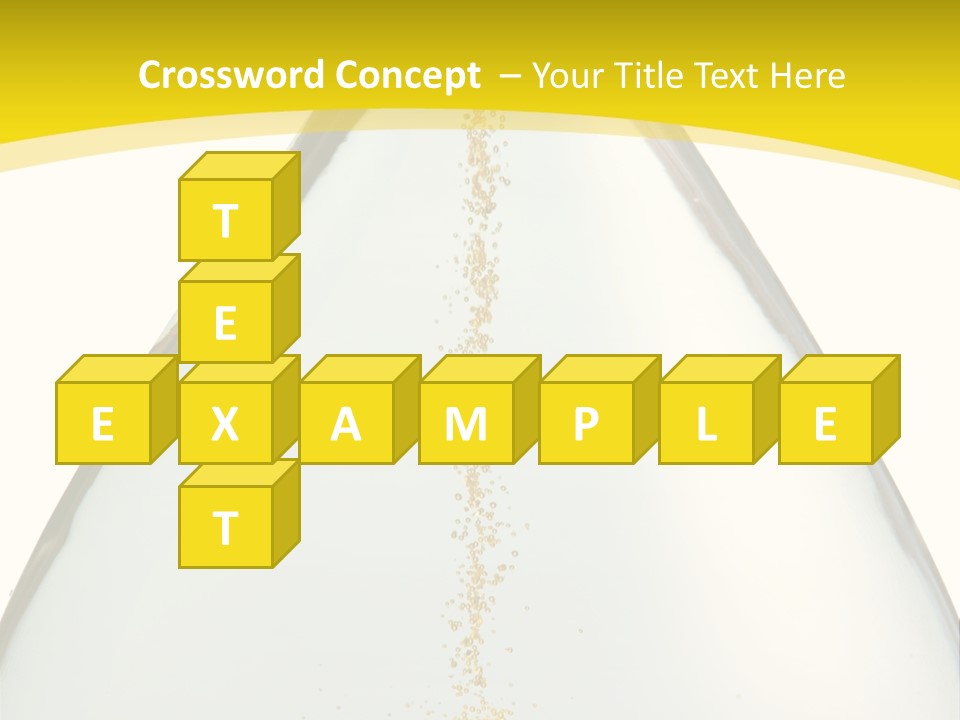 Hourglass Closeup Shot (Isolated - White Background) PowerPoint Template