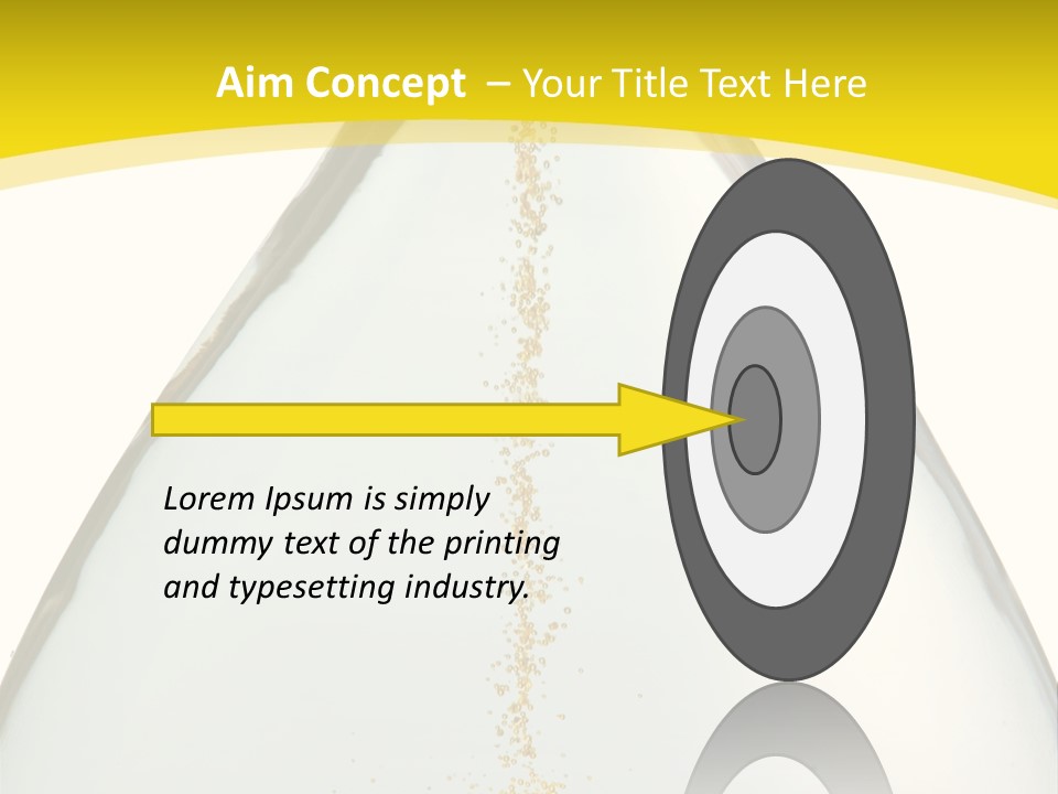 Hourglass Closeup Shot (Isolated - White Background) PowerPoint Template