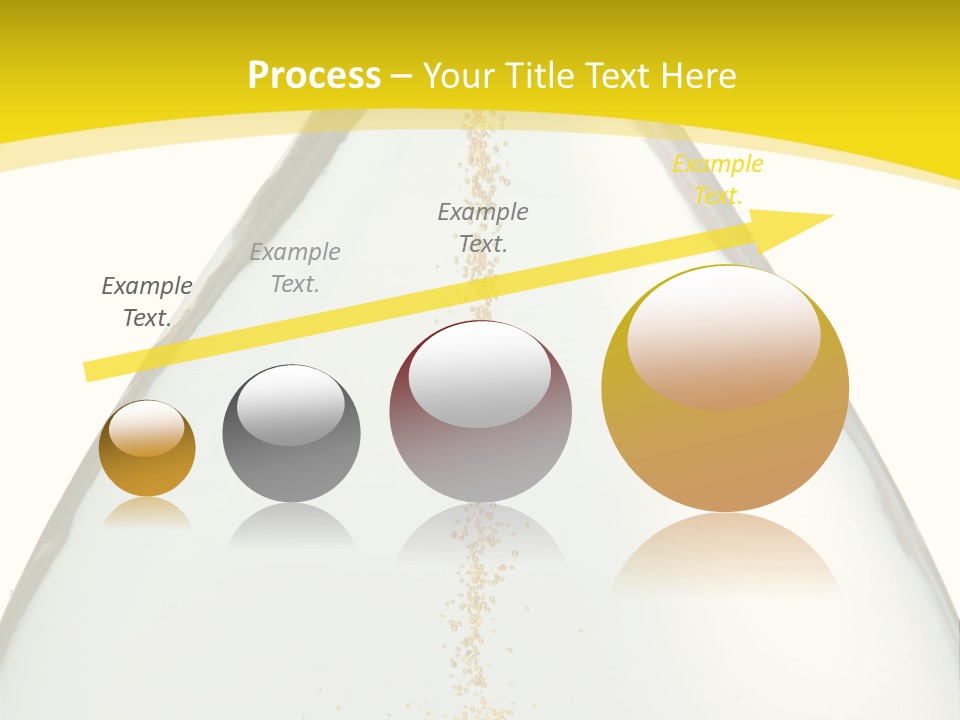 Hourglass Closeup Shot (Isolated - White Background) PowerPoint Template