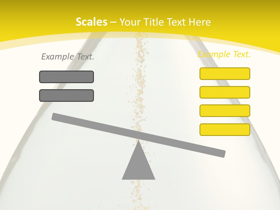 Hourglass Closeup Shot (Isolated - White Background) PowerPoint Template