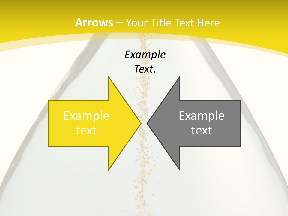 Hourglass Closeup Shot (Isolated - White Background) PowerPoint Template