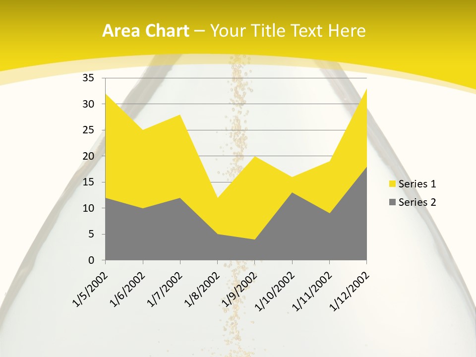 Hourglass Closeup Shot (Isolated - White Background) PowerPoint Template