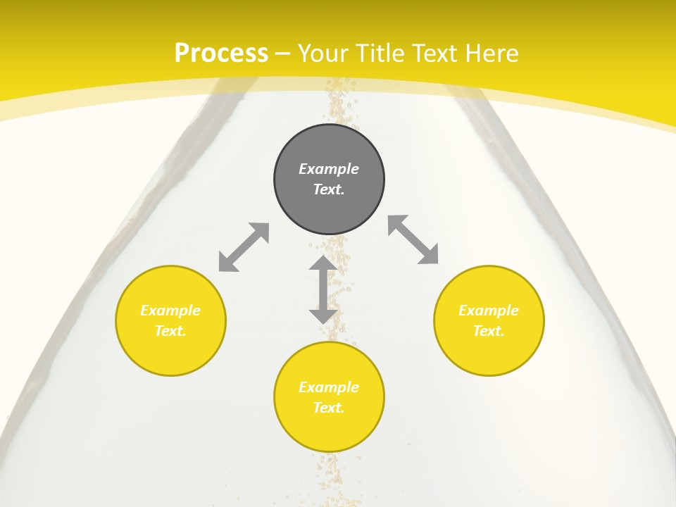 Hourglass Closeup Shot (Isolated - White Background) PowerPoint Template