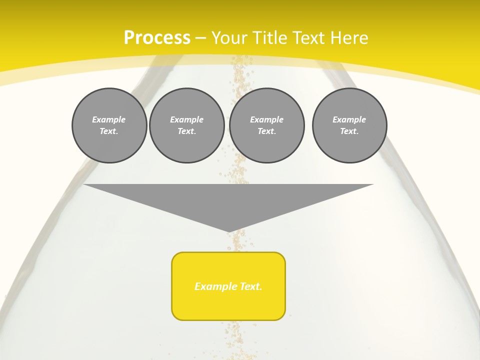 Hourglass Closeup Shot (Isolated - White Background) PowerPoint Template