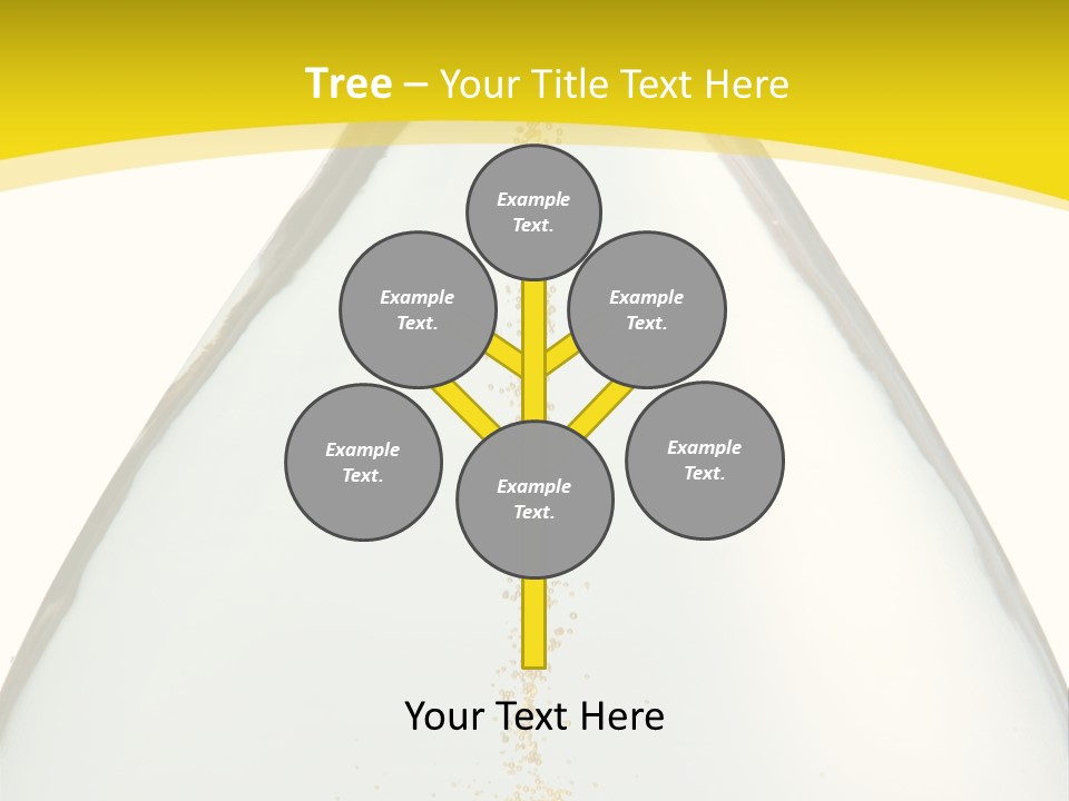 Hourglass Closeup Shot (Isolated - White Background) PowerPoint Template