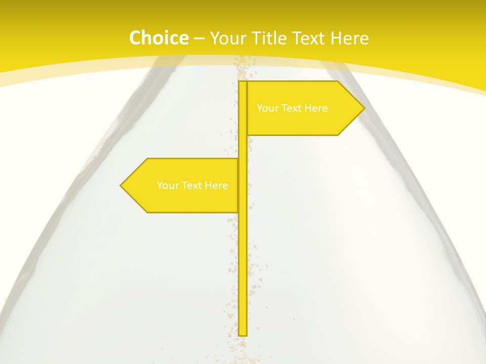 Hourglass Closeup Shot (Isolated - White Background) PowerPoint Template
