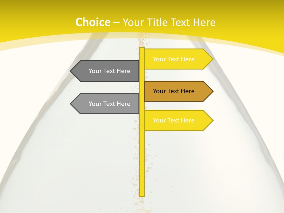 Hourglass Closeup Shot (Isolated - White Background) PowerPoint Template