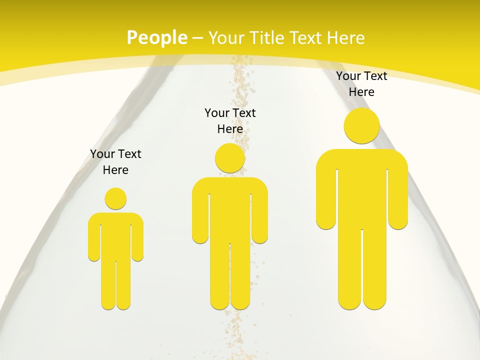 Hourglass Closeup Shot (Isolated - White Background) PowerPoint Template