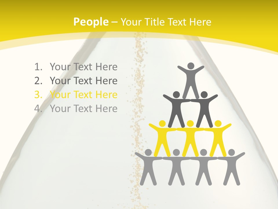 Hourglass Closeup Shot (Isolated - White Background) PowerPoint Template