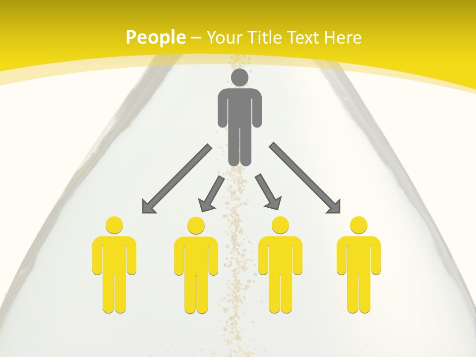 Hourglass Closeup Shot (Isolated - White Background) PowerPoint Template