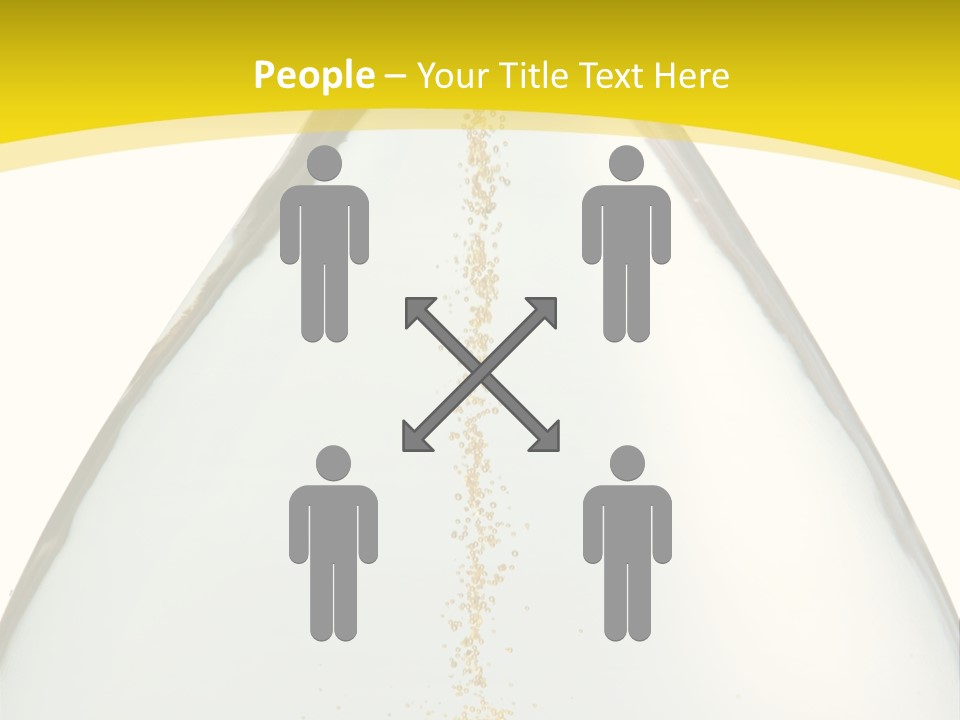 Hourglass Closeup Shot (Isolated - White Background) PowerPoint Template