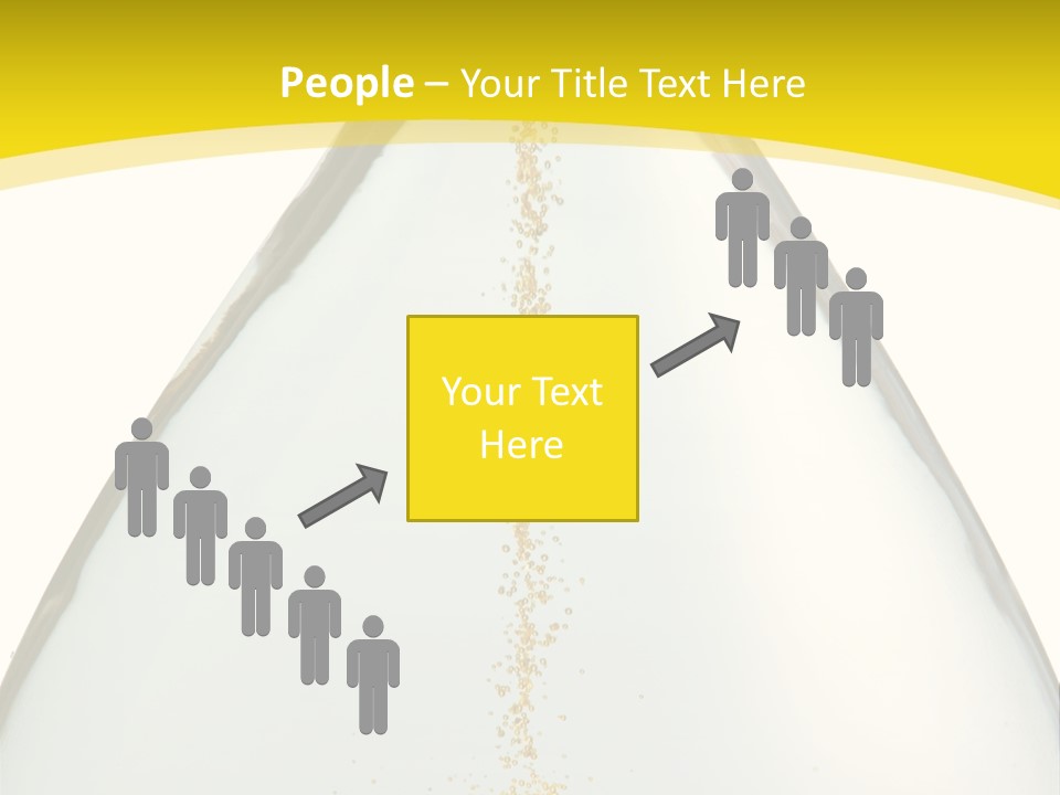 Hourglass Closeup Shot (Isolated - White Background) PowerPoint Template