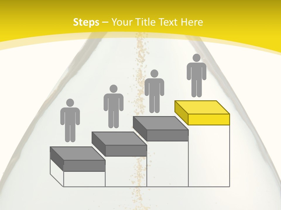 Hourglass Closeup Shot (Isolated - White Background) PowerPoint Template