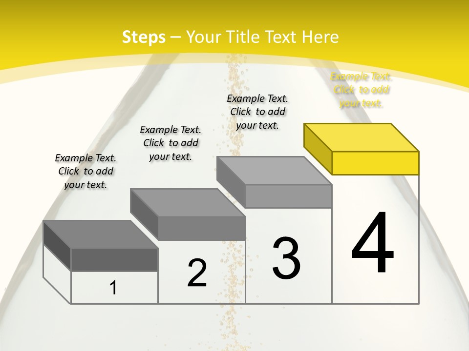 Hourglass Closeup Shot (Isolated - White Background) PowerPoint Template