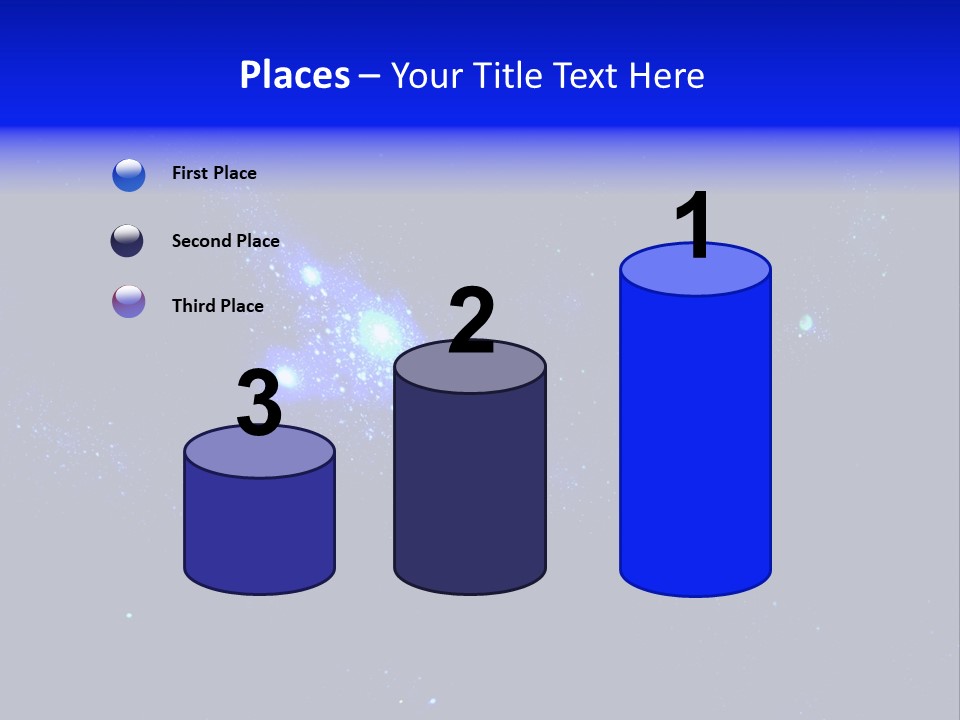 Star And Blue Space Galaxy PowerPoint Template