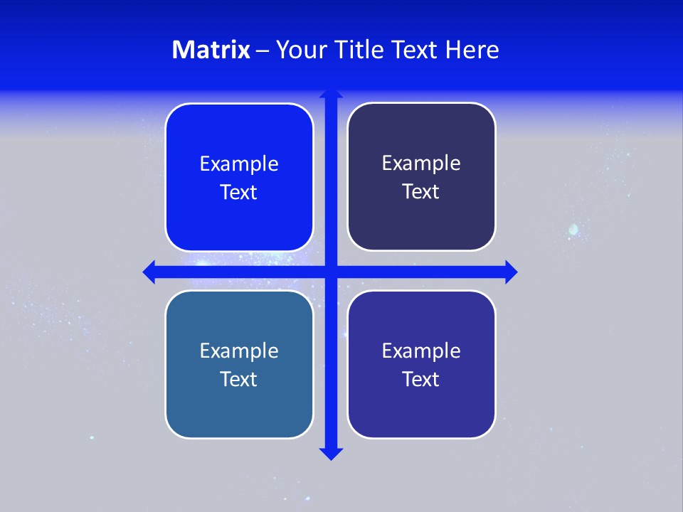 Star And Blue Space Galaxy PowerPoint Template