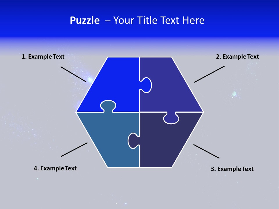 Star And Blue Space Galaxy PowerPoint Template