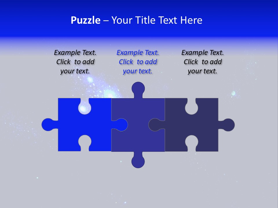 Star And Blue Space Galaxy PowerPoint Template