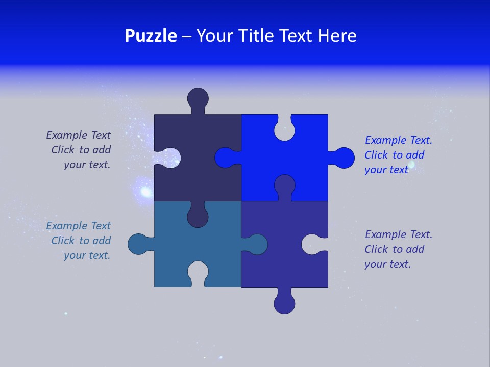 Star And Blue Space Galaxy PowerPoint Template