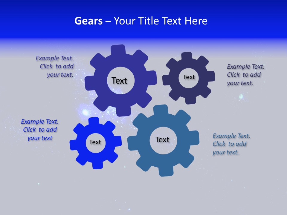 Star And Blue Space Galaxy PowerPoint Template