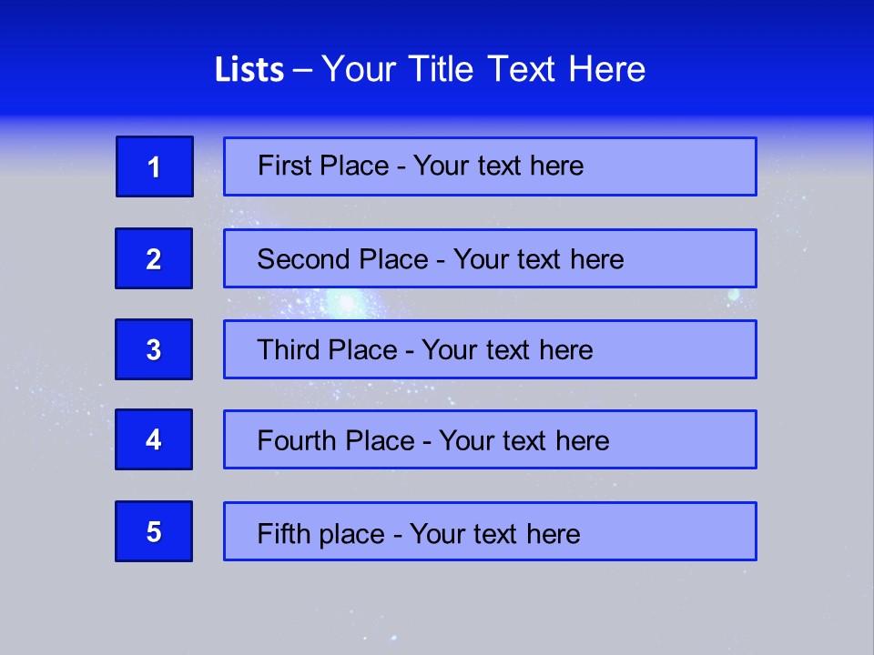 Star And Blue Space Galaxy PowerPoint Template