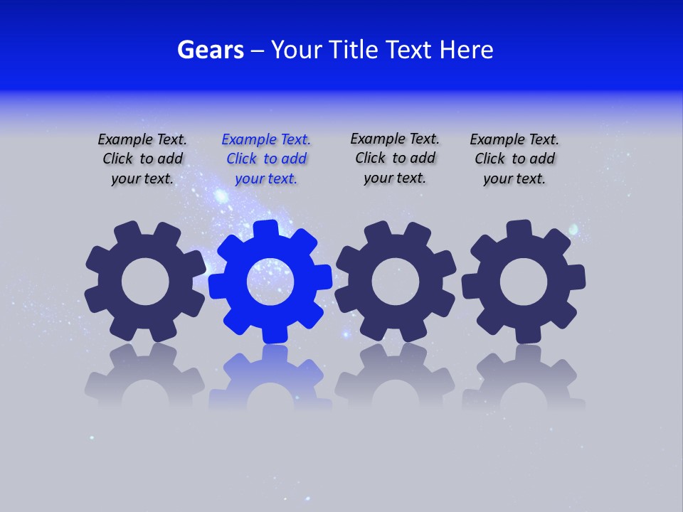 Star And Blue Space Galaxy PowerPoint Template