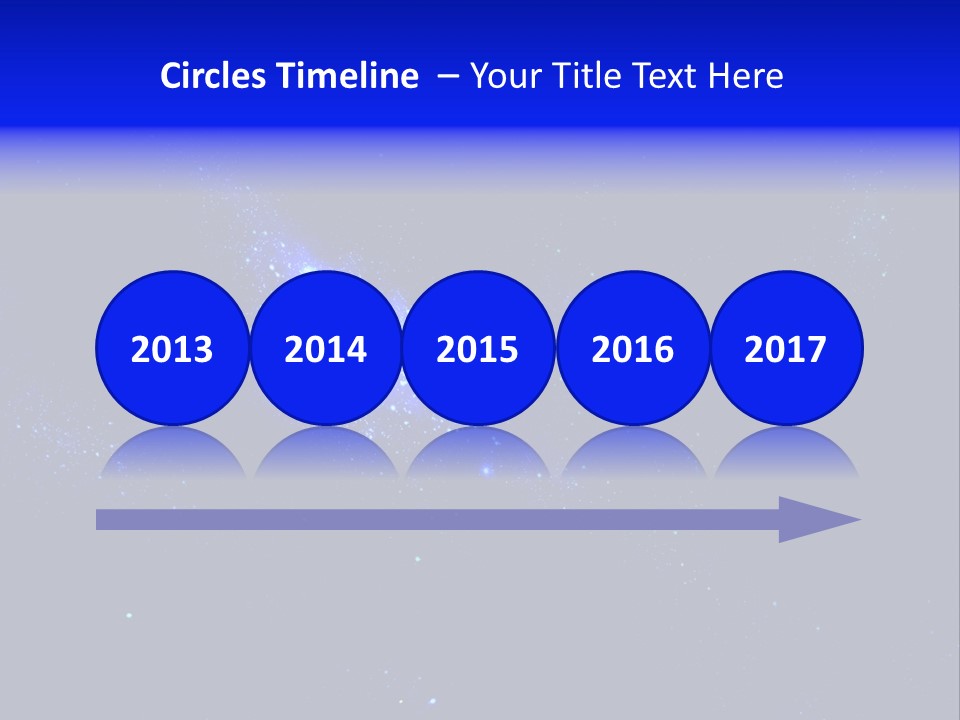 Star And Blue Space Galaxy PowerPoint Template