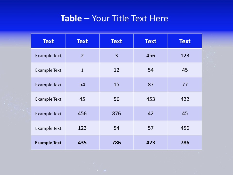 Star And Blue Space Galaxy PowerPoint Template