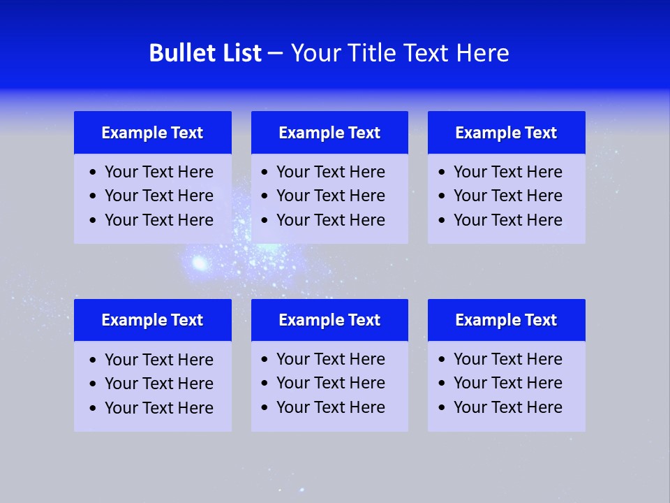 Star And Blue Space Galaxy PowerPoint Template