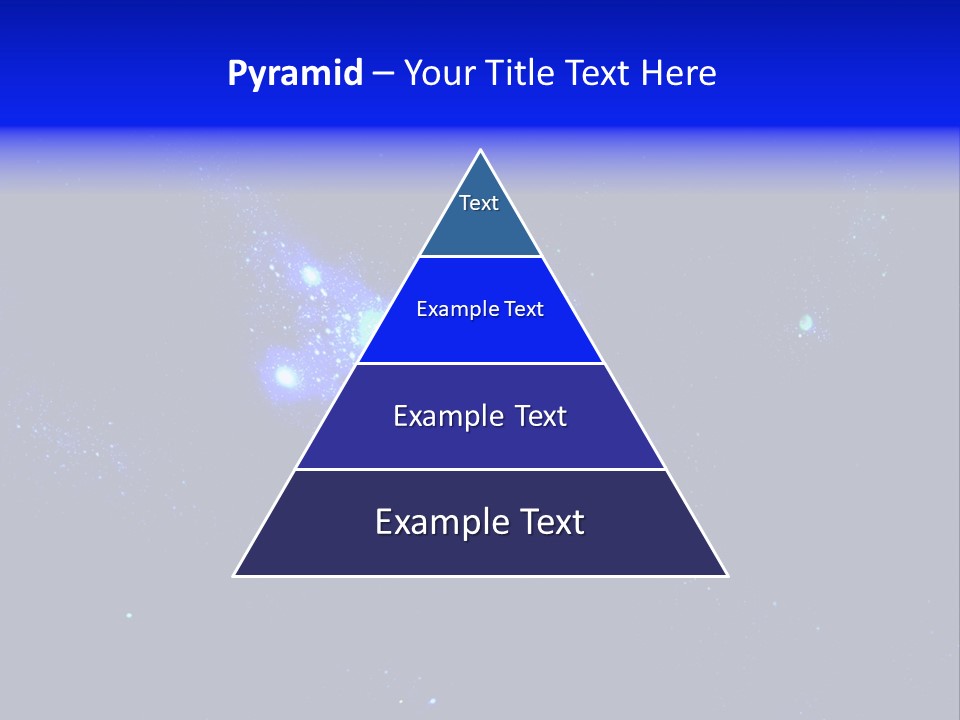 Star And Blue Space Galaxy PowerPoint Template