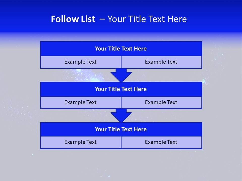 Star And Blue Space Galaxy PowerPoint Template