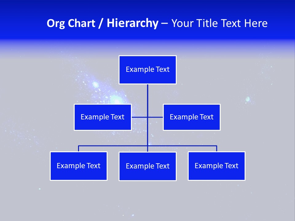 Star And Blue Space Galaxy PowerPoint Template