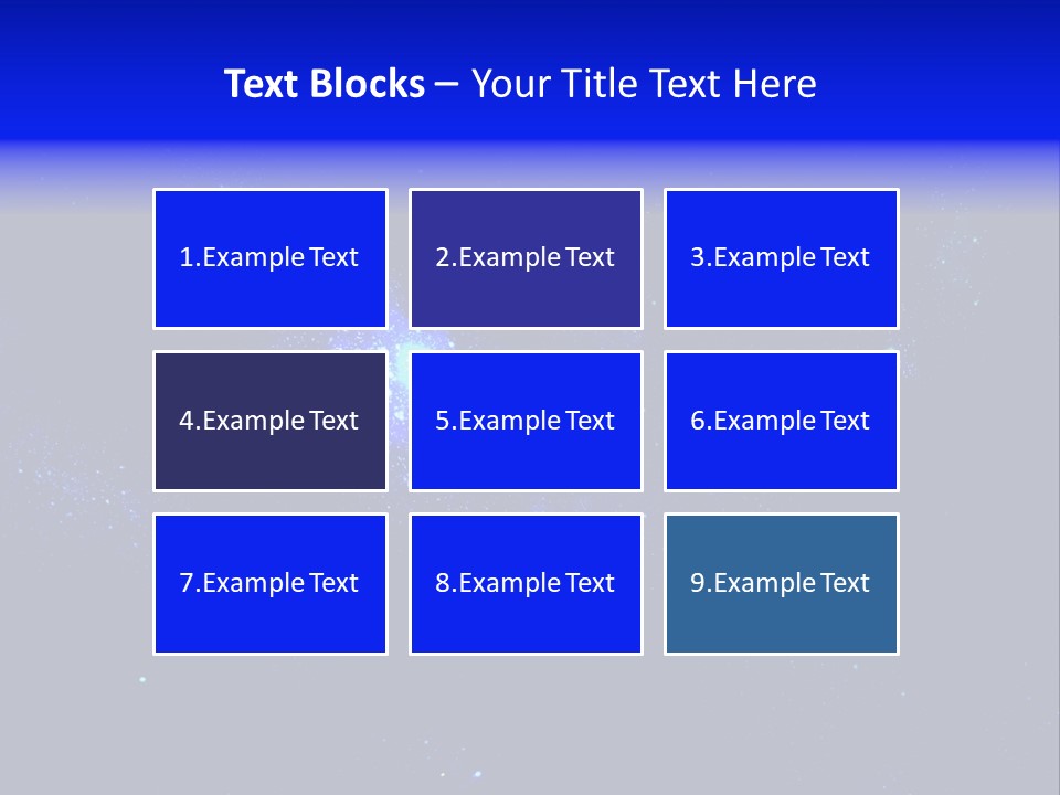 Star And Blue Space Galaxy PowerPoint Template