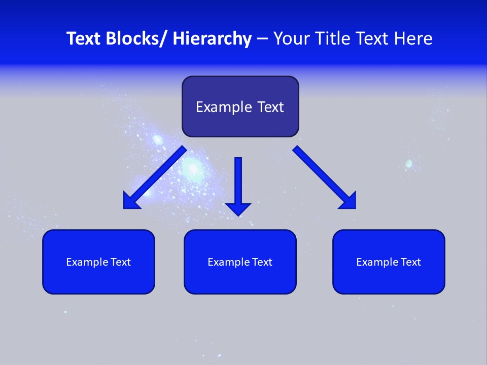Star And Blue Space Galaxy PowerPoint Template