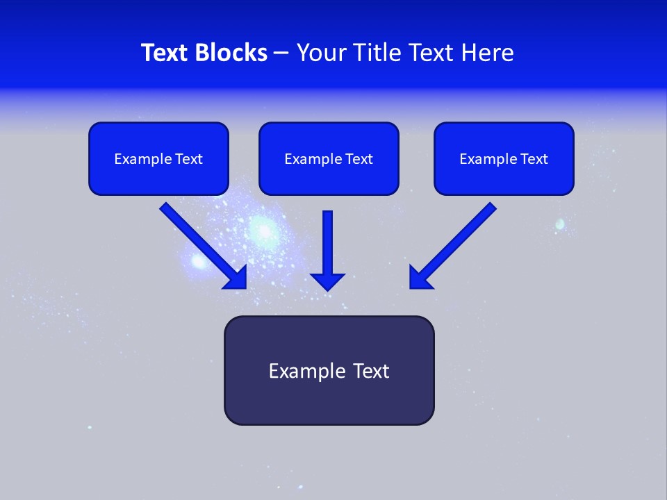 Star And Blue Space Galaxy PowerPoint Template