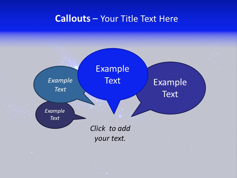 Star And Blue Space Galaxy PowerPoint Template