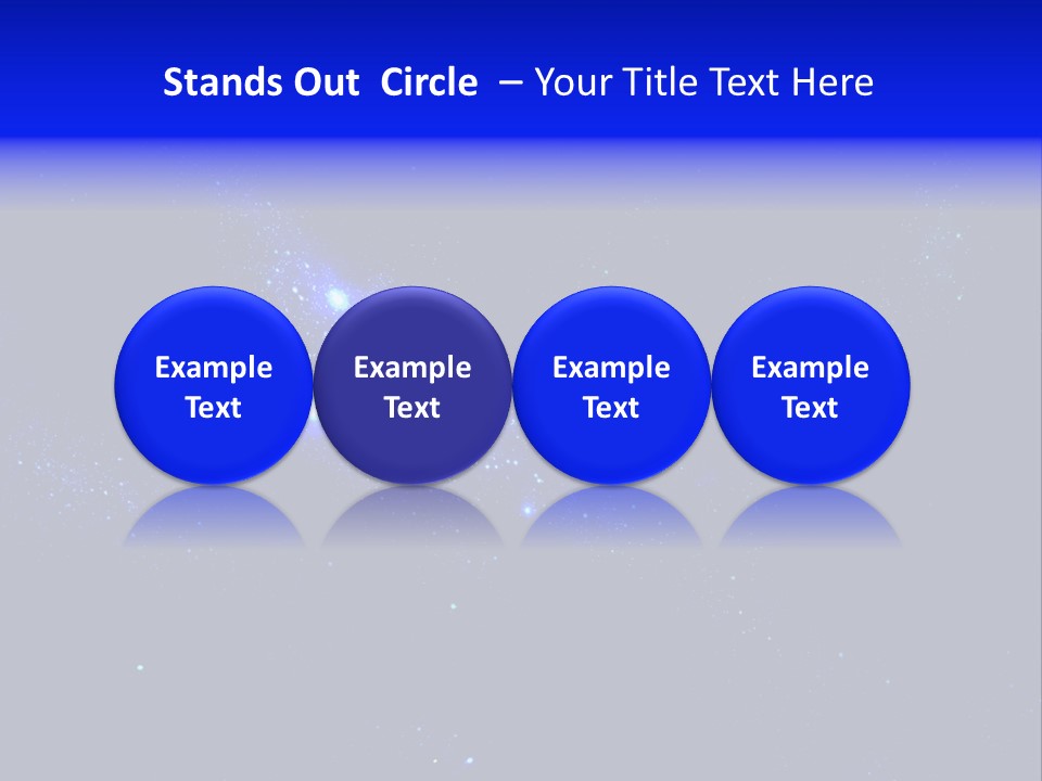 Star And Blue Space Galaxy PowerPoint Template