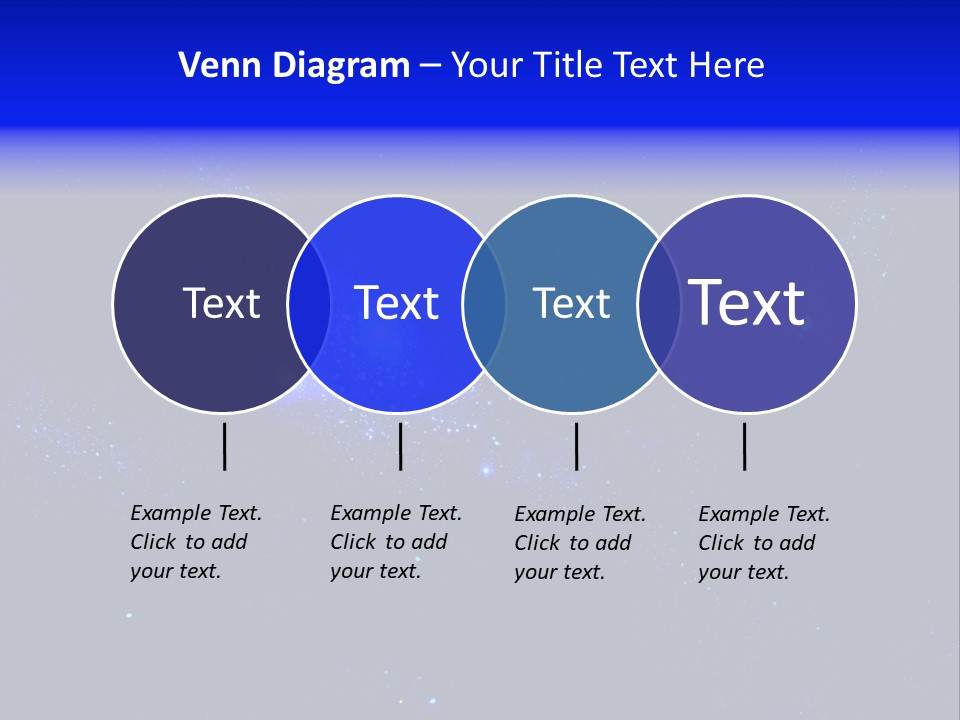 Star And Blue Space Galaxy PowerPoint Template
